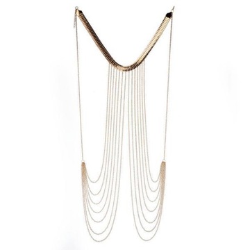 Moda Body Chain Biżuteria Bikini Talia Uprząż