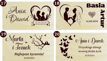 Копилка СВАДЕБНЫЙ ПОДАРОК ​​Свадебная гравировка ПОЖЕЛАНИЯ плюс БЕСПЛАТНО