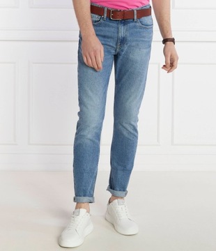 Calvin Klein Jeans spodnie J30J323849 1AA niebieski 30/32