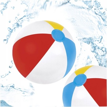 BESTWAY PIŁKA PLAŻOWA DMUCHANA WIELOKOLOROWA DZIECI NA PLAŻĘ DO BASENU 51cm