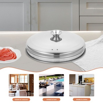 КРЫШКИ ДЛЯ ПИЩИ ВНУТРЕННЯЯ КРЫШКА ГРИЛЯ ДЛЯ БУРГЕРОВ РАСТВОРЯЕТСЯ НА БЛЮДЕ