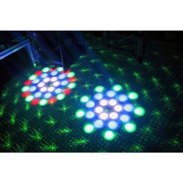 Efekt świetlny LED LASER STROBO MOONFLOWER pilot