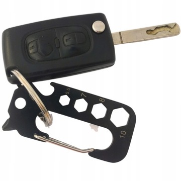 BRELOK KARABIŃCZYK MULTITOOL PRZEŻYCIA EDC KLUCZE
