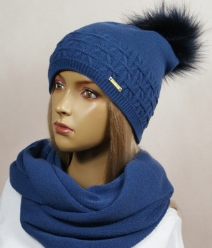 КОМПЛЕКТ ШАПКА с помпоном + ЮБКА №39
