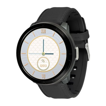 Умные часы WM18 черные кожаные Watchmark