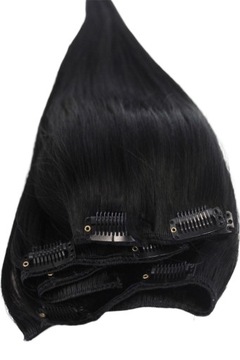 ЗАЖИМ НА НАТУРАЛЬНЫЕ ВОЛОСЫ 50 СМ ШИРОНКА #1