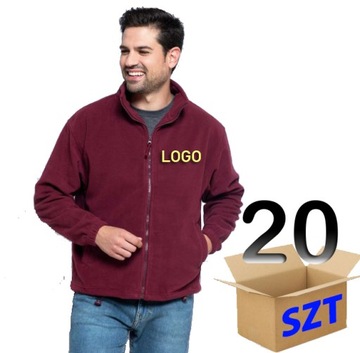 Polar z LOGO firmowym HAFT przód Nadruk 20 szt JHK