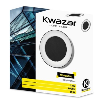 PLAFON ZEWNĘTRZNY LAMPA LED NATYNKOWA SUFITOWA 12W IP54