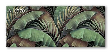 Panel szklany hartowany 120X50 LIŚCIE kuchnia