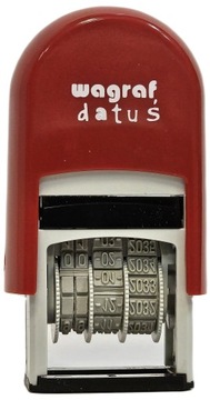DATUŚ WAGRAF Штамп даты DATE SYSTEM цифровой ДД-ММ-ГГГГ цвет РОЗОВЫЙ