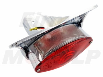 ЗАДНИЙ ФОНАРЬ 12 В 21/5 Вт МЕТАЛЛ ХРОМ ЗАДНЕГО КРЫЛА ОДОБРЕНИЕ E1