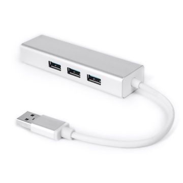 Мультипорт USB на 3 USB + RJ45 SPU-M06 серебристый