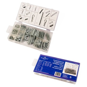 ZAWLECZKI SPRĘŻYNOWE ROZGINANE SPINKI - ZESTAW 175