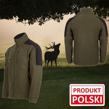 ZESTAW MYŚLIWSKI DO LASU POLAR + KAMIZELKA 4XL