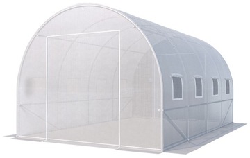 Wzmocniony TUNEL FOLIOWY OGRODOWY SZKLARNIA DUŻY Folia 4x2,5x2m PREMIUM