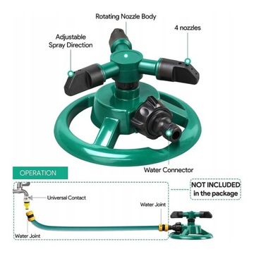 3-РУЧНОЙ РЕГУЛИРУЕМЫЙ ВРАЩАЮЩИЙСЯ ДОЖДЕВАТЕЛЬ ДЛЯ ТРАВЫ