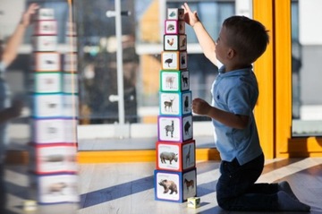 ДВУЯЗЫЧНАЯ ОБРАЗОВАТЕЛЬНАЯ ИГРОВАЯ ПИРАМИДА ЖИВОТНЫЕ +1