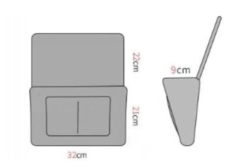 ПОДВЕСНОЙ ОРГАНАЙЗЕР ДЛЯ ДИВАНА-КРОВАТИ МНОГОФУНКЦИОНАЛЬНЫЙ темно-серый