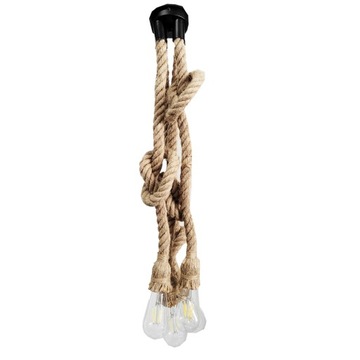 Lampa oprawa sznur jutowy konopny 4xE27 1m
