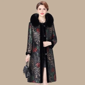 7XLHigh Quality Fur Coat Women Two Sides Wear 2024