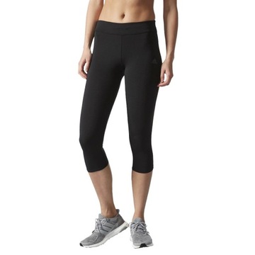 Legginsy 3/4 Adidas termoaktywne getry sportowe