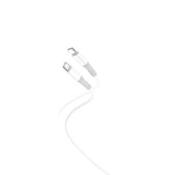 Kabel XO NB-Q226B USB-C - USB-C 1m 60W biały