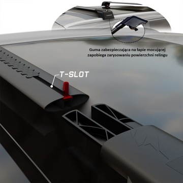 Bagażnik dachowy Thunder CHERY JAECOO 7 reling zintegrowany