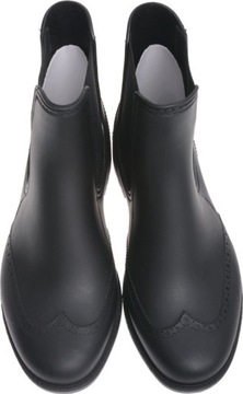 KRÓTKIE KALOSZE SZTYBLETY GUMOWCE DAMSKIE czarny37