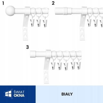 KARNISZ METALOWY FI 16 POJEDYNCZY 400 CM METAL
