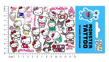 НАБОР НАКЛЕЙКОВ + ТАТУ ДЛЯ ДЕТЕЙ ДЕТСКИЙ HELLO KITTY КАЧЕСТВЕННЫЙ