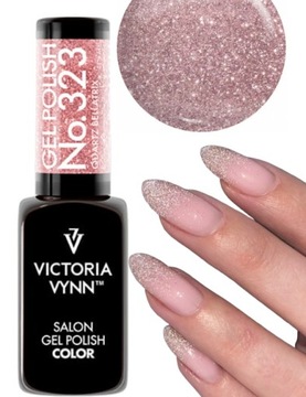 Victoria Vynn LAKIER HYBRYDOWY 323 Quartz Bellatrix róż połyskujący srebrem