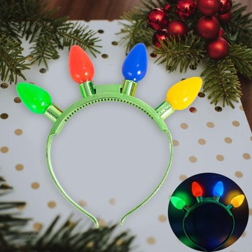 Рождественский головной убор с мигающим светодиодным рождественским головным убором для вечеринок
