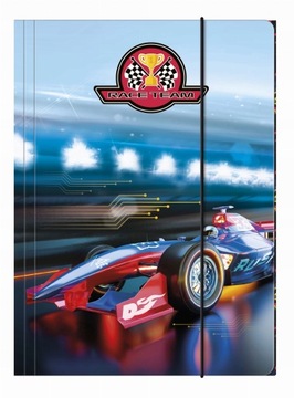 Teczka papierowa z gumką A4 Derform Race Team