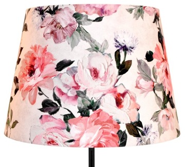 Abażur Do Lampy Klosz Stożek E27 Kwiaty 30x40 H28 PRIMAVERA