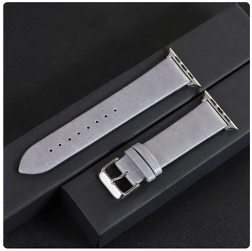PASEK DO APPLE WATCH IWATCHA SMARTWATCHA 41 MM SZARY EKOSKÓRA SUPER HIT!