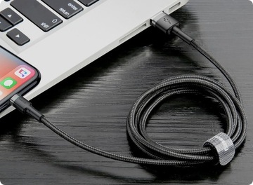 USB-КАБЕЛЬ BASEUS STRONG ДЛЯ LIGHTNING IPHONE IPAD ПЛЕТЕННЫЙ КАБЕЛЬ 1,5 А 200 см