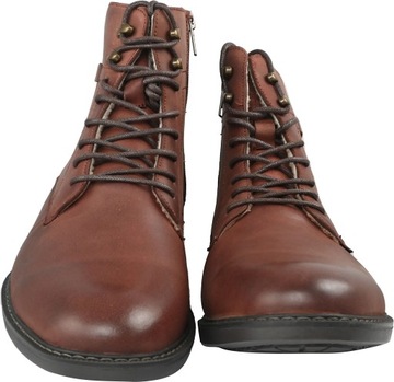 BUTY ZIMOWE SKÓRZANE TRZEWIKI AMERICAN CLUB CY 85 BRĄZ /COFFE R.42