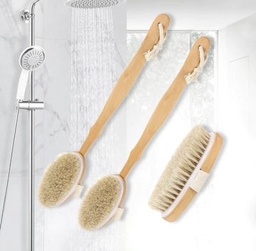 МАССАЖНАЯ ЩЕТКА ДЛЯ МАССАЖА ЗАДНЕЙ ЧАСТИ, ДЛИННЫЙ БАМБУК, 41 см