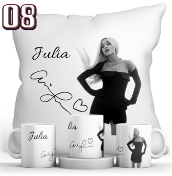 НАБОР ARIANA GRANDE КРУЖКА + ПОДУШКА + ИМЯ