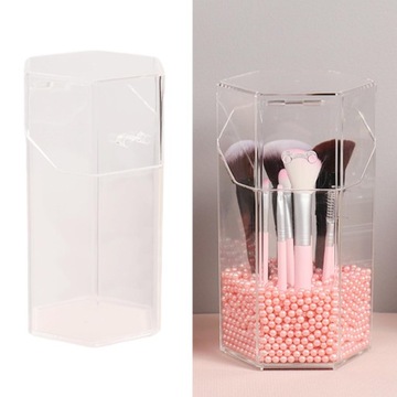 Органайзер для косметики из прозрачного акрила.