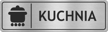 Tabliczka na drzwi KUCHNIA - STAL NIERDZEWNA