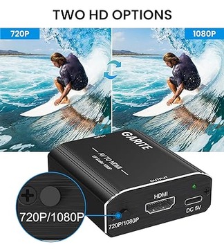 GARITE RC-002 КОНВЕРТЕР RCA В HDMI