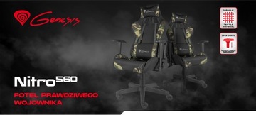 Эргономичное игровое кресло GENESIS Nitro 560 Camo Moro OUTLET