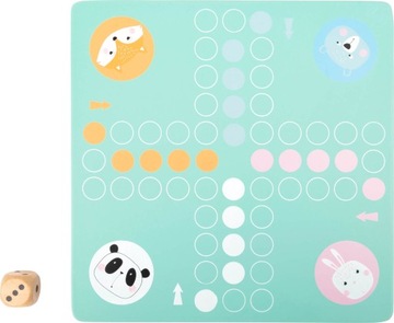 ДЕРЕВЯННАЯ НАСТОЛЬНАЯ ИГРА КИТАЙСКИЕ ЖИВОТНЫЕ ПАСТЕЛЬ