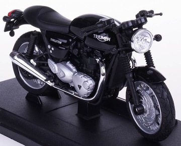 МОДЕЛЬ TRIUMPH THRUXTON 1200 МЕТАЛЛИЧЕСКИЙ МОТОР WELLY 1:18