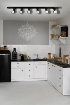 Комплект: Шинопровод 2м + 6 светодиодных ламп GU10.