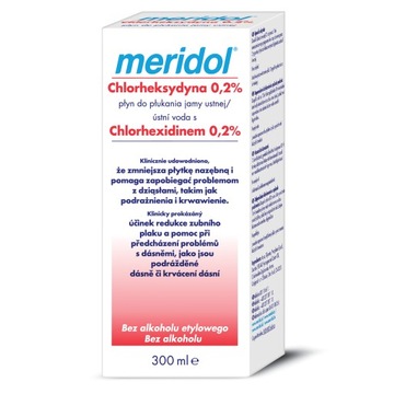 meridol CHX Płukanka z chlorheksydyną 0,2% 300 ml