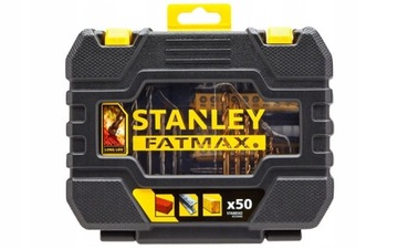 STANLEY ZESTAW WIERTEŁ+ BITY 50 ELEMENTÓW STA88542