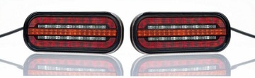 KOMPLET 2 LAMP TYLNE ZESPOLONE PRZYCZEP FT-320 LED
