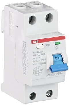 ABB F202 A-16/0.01 FI circuit breaker 2P, type A,